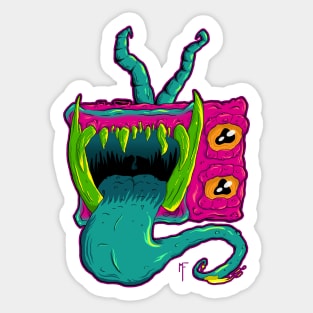 Monster TV Sticker